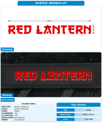 CUSTOM MOCKUP SIGN FOR Richard Perez