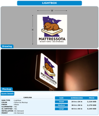 CUSTOM MOCKUP SIGN FOR Carolina