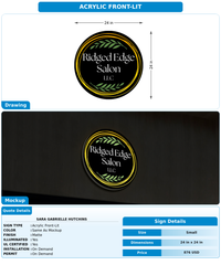 CUSTOM MOCKUP SIGN FOR Sara Gabrielle Hutchins