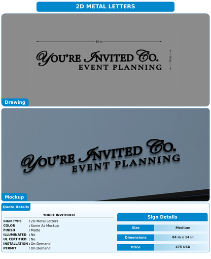 CUSTOM MOCKUP SIGN FOR Youre Invitedco