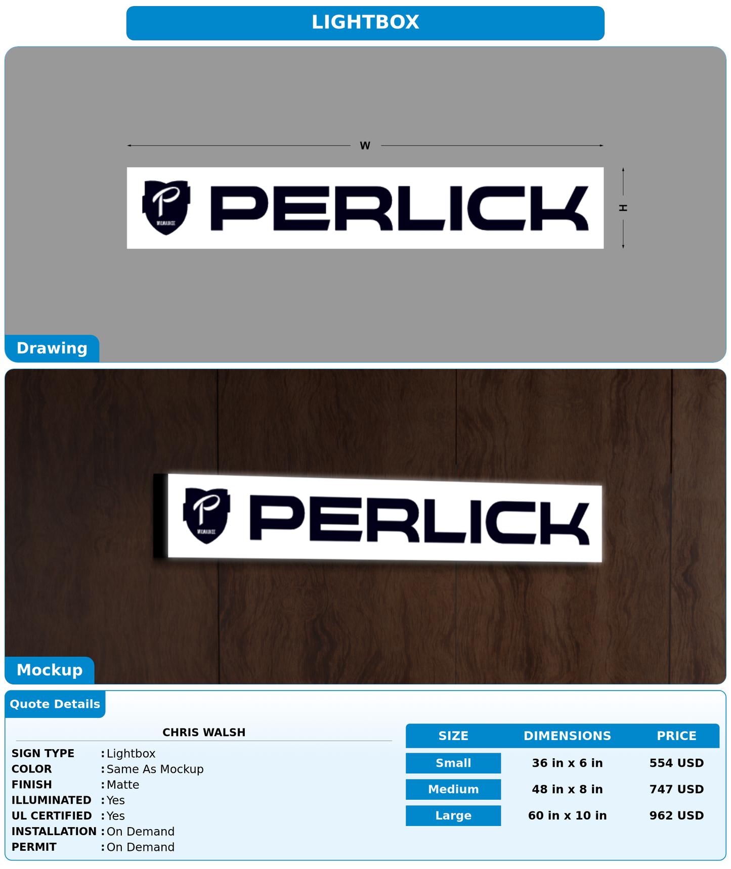 CUSTOM MOCKUP SIGN FOR Chris Walsh