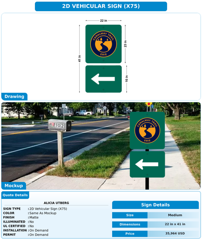 CUSTOM MOCKUP SIGN FOR Alicia Utberg