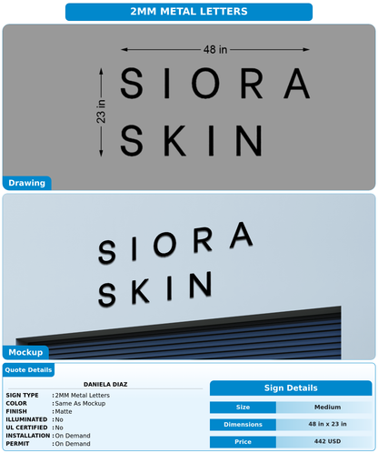 CUSTOM MOCKUP SIGN FOR Daniela Diaz