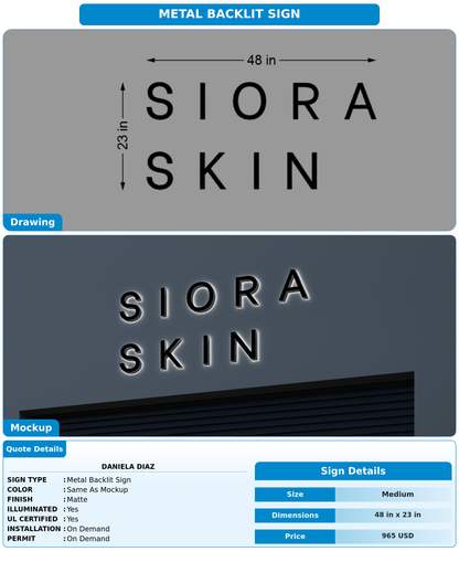 CUSTOM MOCKUP SIGN FOR Daniela Diaz