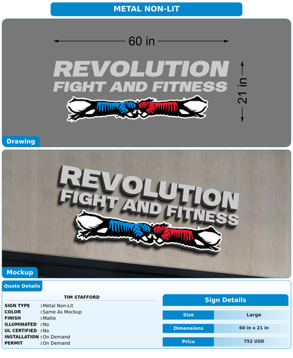 CUSTOM MOCKUP SIGN FOR Tim Stafford