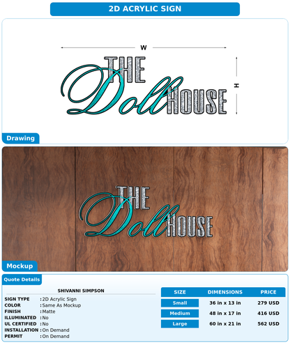 CUSTOM MOCKUP SIGN FOR Shivanni Simpson