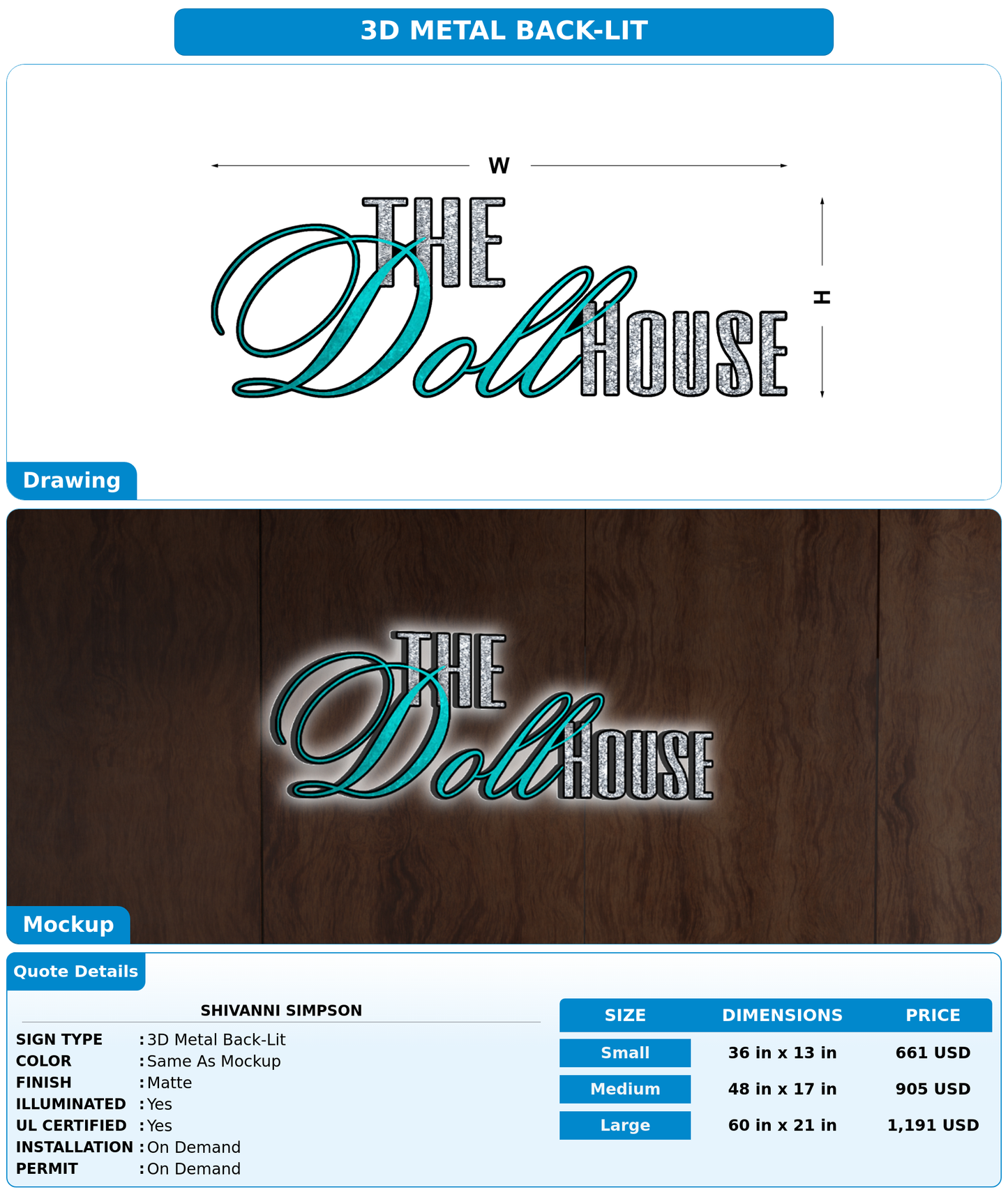CUSTOM MOCKUP SIGN FOR Shivanni Simpson