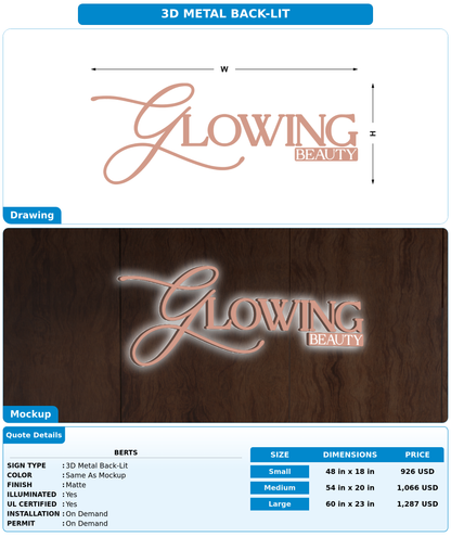 CUSTOM MOCKUP SIGN FOR Berts