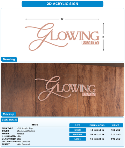 CUSTOM MOCKUP SIGN FOR Berts