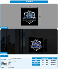 CUSTOM MOCKUP SIGN FOR Ricardo morales
