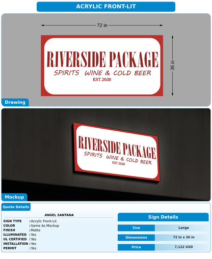 CUSTOM MOCKUP SIGN FOR Angel Santana