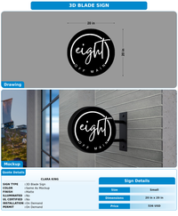 CUSTOM MOCKUP SIGN FOR Clara King
