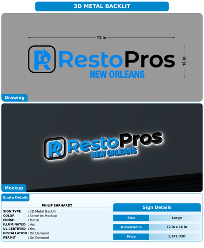 CUSTOM MOCKUP SIGN FOR Philip Ehrhardt