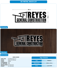 CUSTOM MOCKUP SIGN FOR Indra Nunez