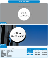 CUSTOM MOCKUP SIGN FOR Olga