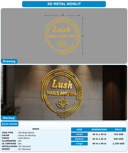 CUSTOM MOCKUP SIGN FOR David
