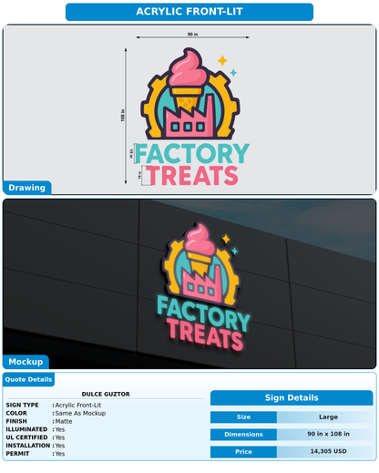 CUSTOM MOCKUP SIGN FOR Dulce GuzTor