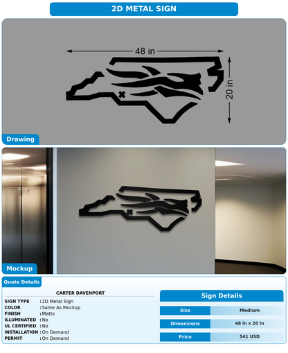 CUSTOM MOCKUP SIGN FOR Carter Davenport