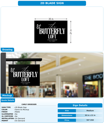 CUSTOM MOCKUP SIGN FOR Carly Groesser