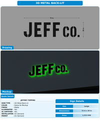 CUSTOM MOCKUP SIGN FOR Jeffrey Topping