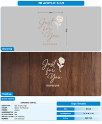 CUSTOM MOCKUP SIGN FOR Armando cortez