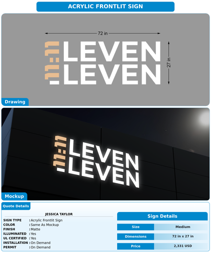 CUSTOM MOCKUP SIGN FOR Jessica Taylor