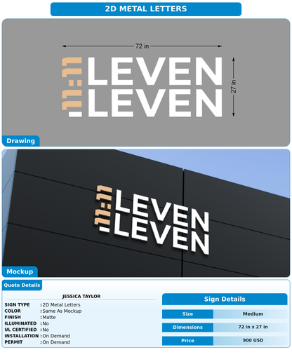 CUSTOM MOCKUP SIGN FOR Jessica Taylor