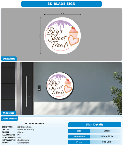 CUSTOM MOCKUP SIGN FOR Bryanna Tavares