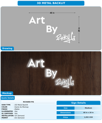 CUSTOM MOCKUP SIGN FOR Richard Pis