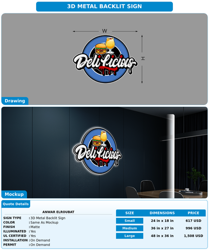 CUSTOM MOCKUP SIGN FOR Anwar Elroubat