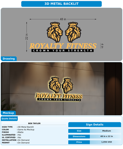 CUSTOM MOCKUP SIGN FOR Ben Taylor