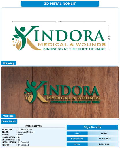 CUSTOM MOCKUP SIGN FOR Peter J Santos
