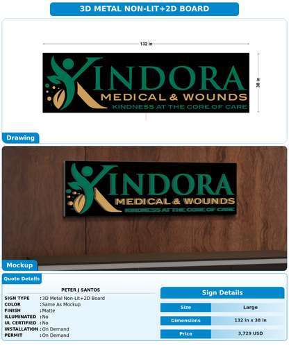 CUSTOM MOCKUP SIGN FOR Peter J Santos