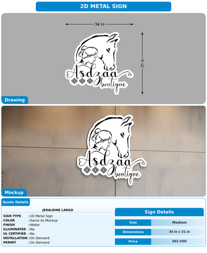 CUSTOM MOCKUP SIGN FOR Jeraldine Largo