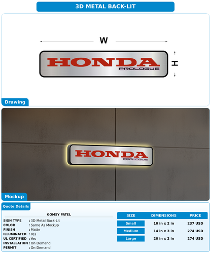CUSTOM MOCKUP SIGN FOR gomsy patel
