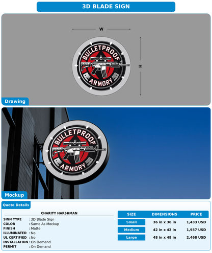 CUSTOM MOCKUP SIGN FOR Charity Harshman