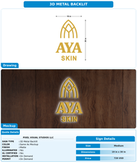 CUSTOM MOCKUP SIGN FOR PIXEL VISUAL STUDIOS LLC