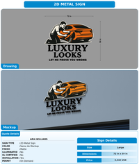 CUSTOM MOCKUP SIGN FOR Aria Williams