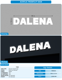 CUSTOM MOCKUP SIGN FOR Tvan