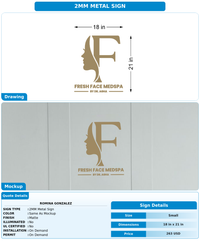 CUSTOM MOCKUP SIGN FOR romina gonzalez