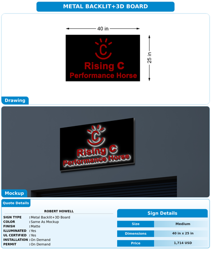 CUSTOM MOCKUP SIGN FOR Robert Howell