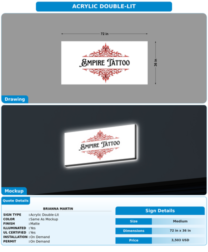 CUSTOM MOCKUP SIGN FOR Brianna Martin