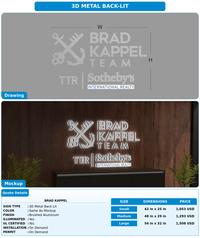 CUSTOM MOCKUP SIGN FOR Brad Kappel