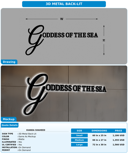 CUSTOM MOCKUP SIGN FOR Kianda Shaheed