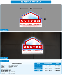 CUSTOM MOCKUP SIGN FOR Maria Hernandez