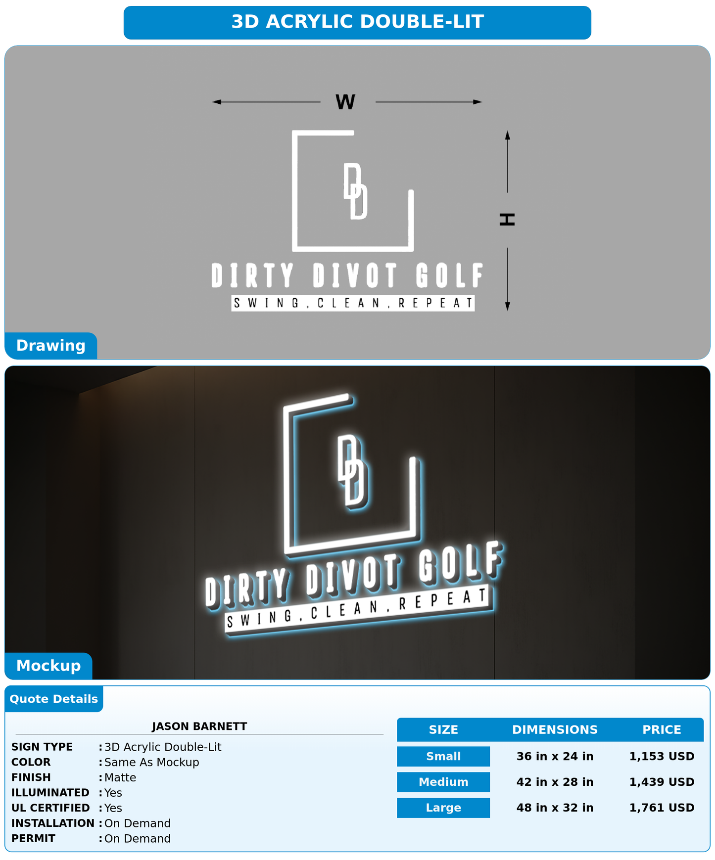 CUSTOM MOCKUP SIGN FOR Jason Barnett