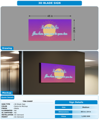 CUSTOM MOCKUP SIGN FOR Tina Sharp