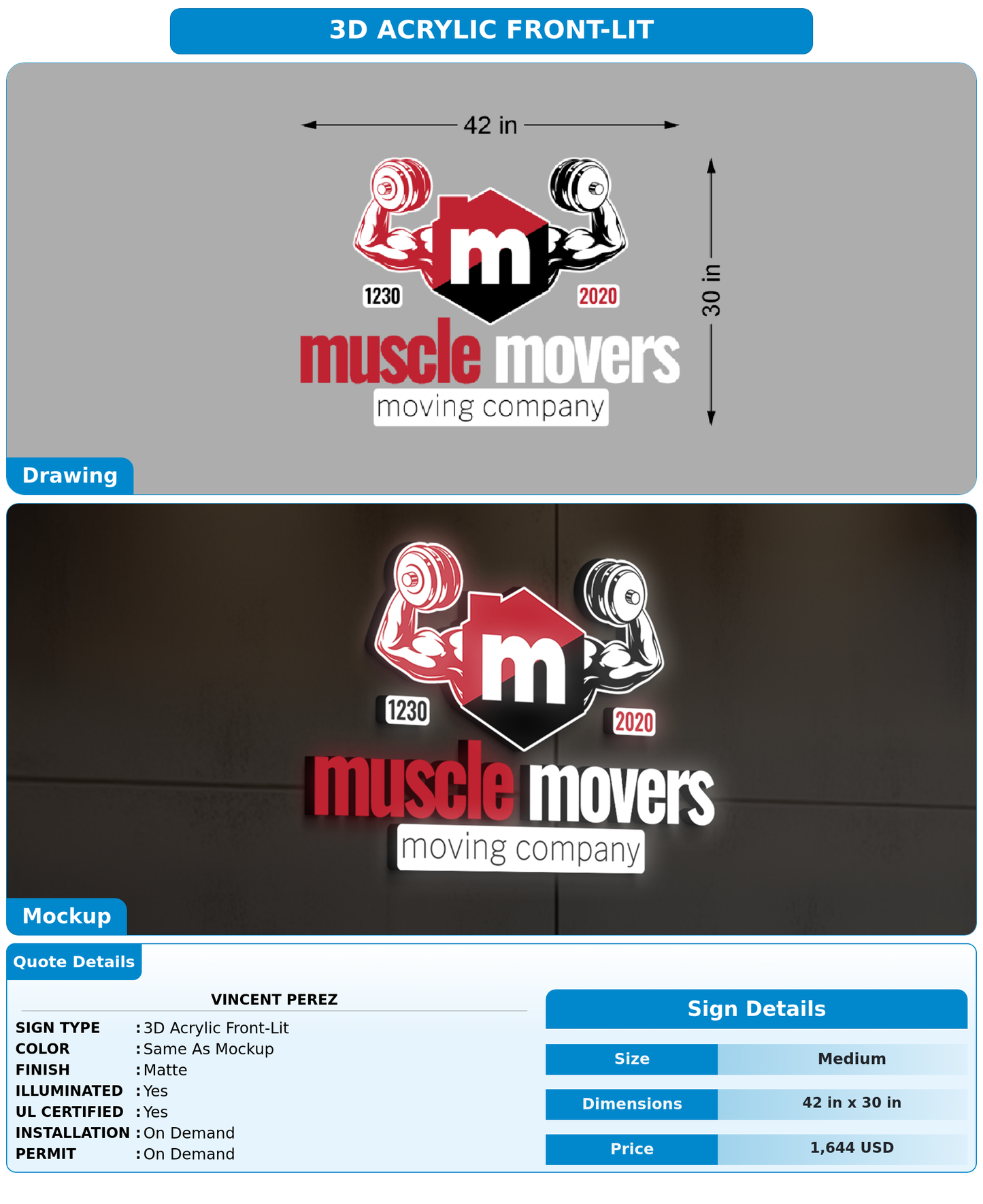 CUSTOM MOCKUP SIGN FOR Vincent perez