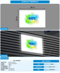 CUSTOM MOCKUP SIGN FOR Luz Lindeman
