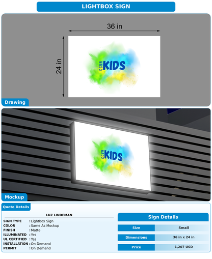 CUSTOM MOCKUP SIGN FOR Luz Lindeman